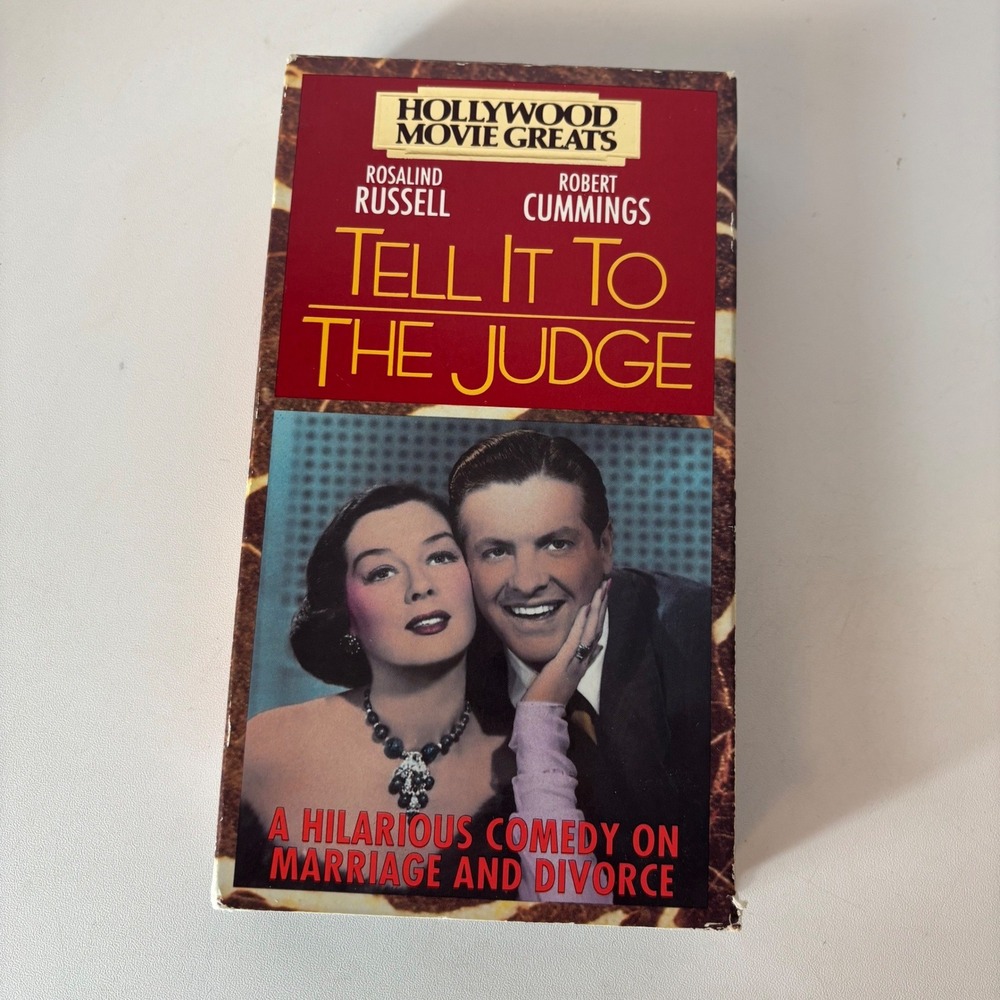 Tell It To The Judge VHS Rosalind Russell Robert Cummings‎ 1990 GoodTimes 4527